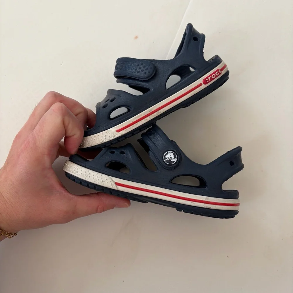 CROCS Kids Dark Blue Sandals toddler 7